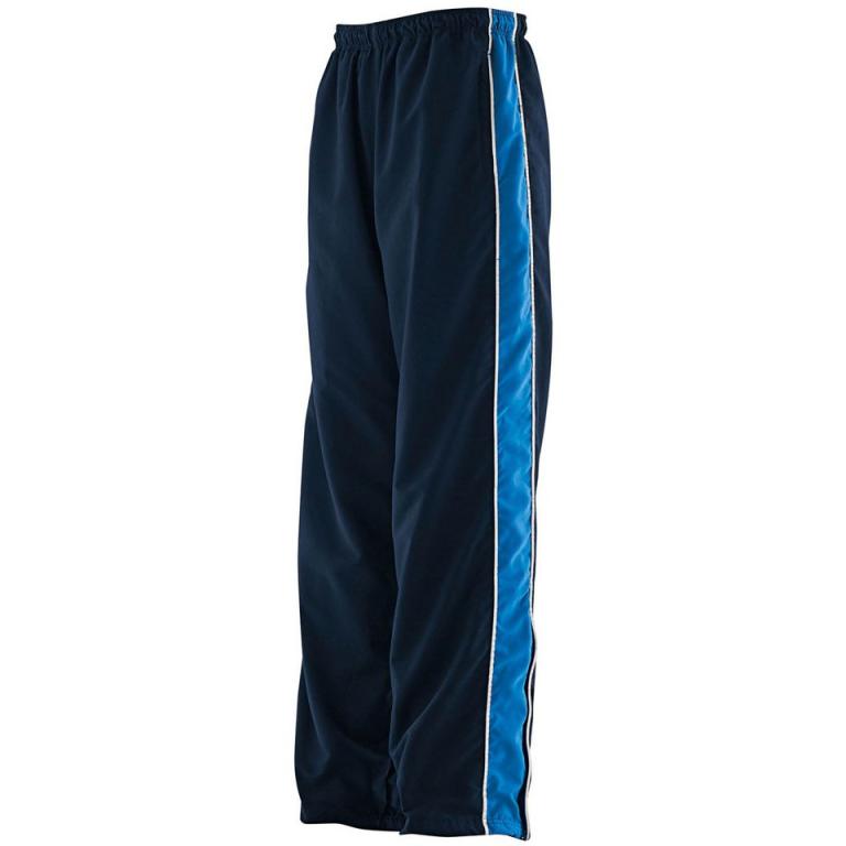 Kids piped track pants Navy/Royal/White