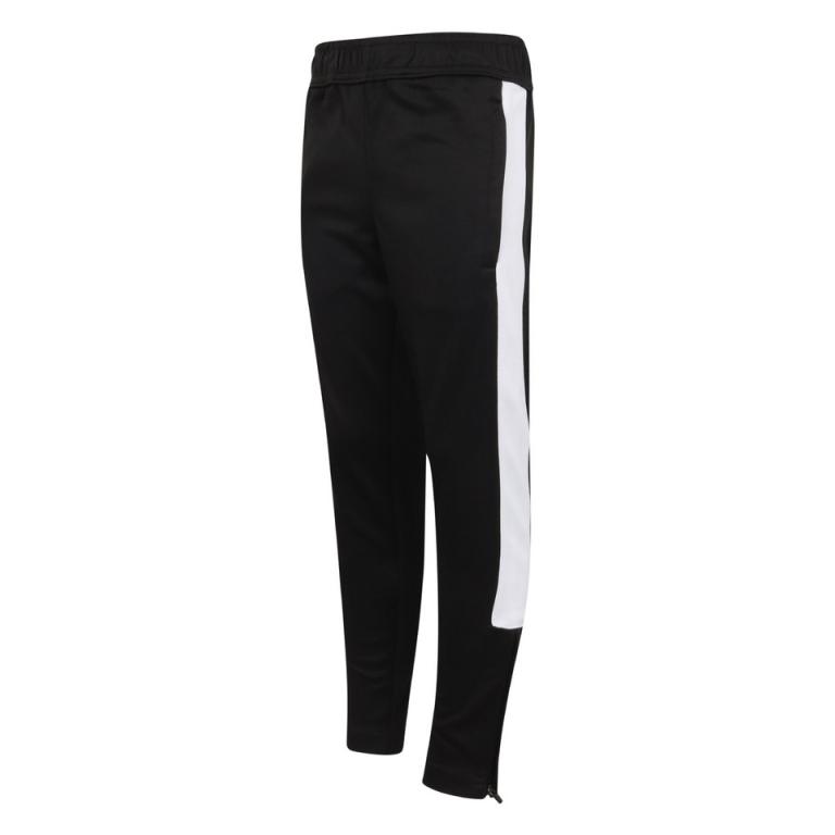 Kids knitted tracksuit pants Black/White