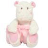 Hippo with blanket White/Pink
