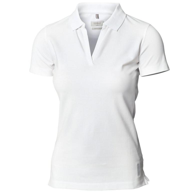Women's Harvard stretch deluxe polo shirt White