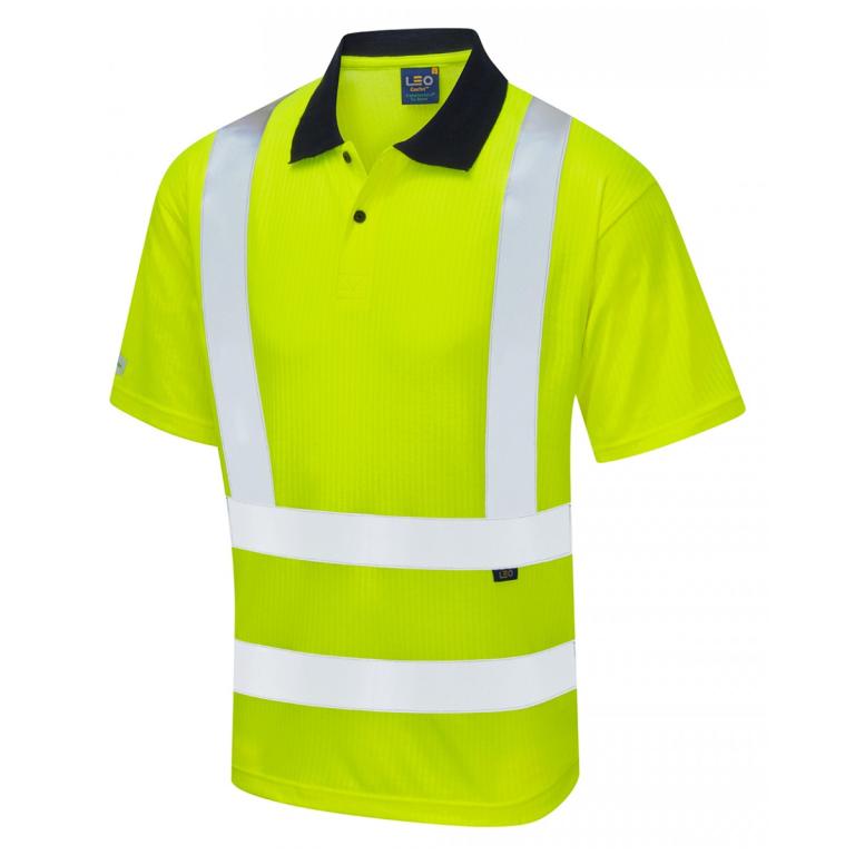 Croyde ISO 20471 Cl 2 Comfort Polo Shirt Yellow