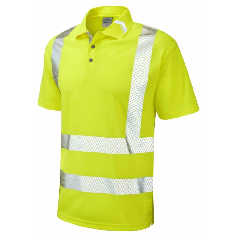 Broadsands ISO 20471 Cl 2 Coolviz Ultra Polo Shirt Yellow