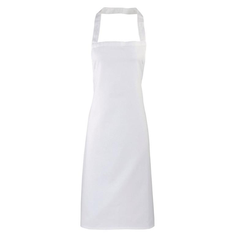 100% Cotton apron - organic certified White