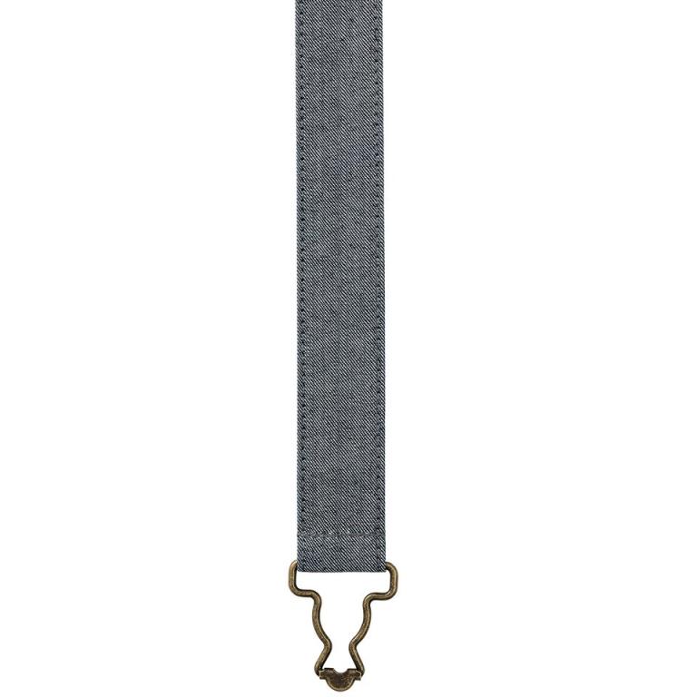 Cross back interchangeable apron straps Indigo Reverse Denim