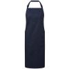 Recycled polyester and cotton bib apron, organic and Fairtrade certified Navy