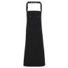 Chino cotton bib apron Black