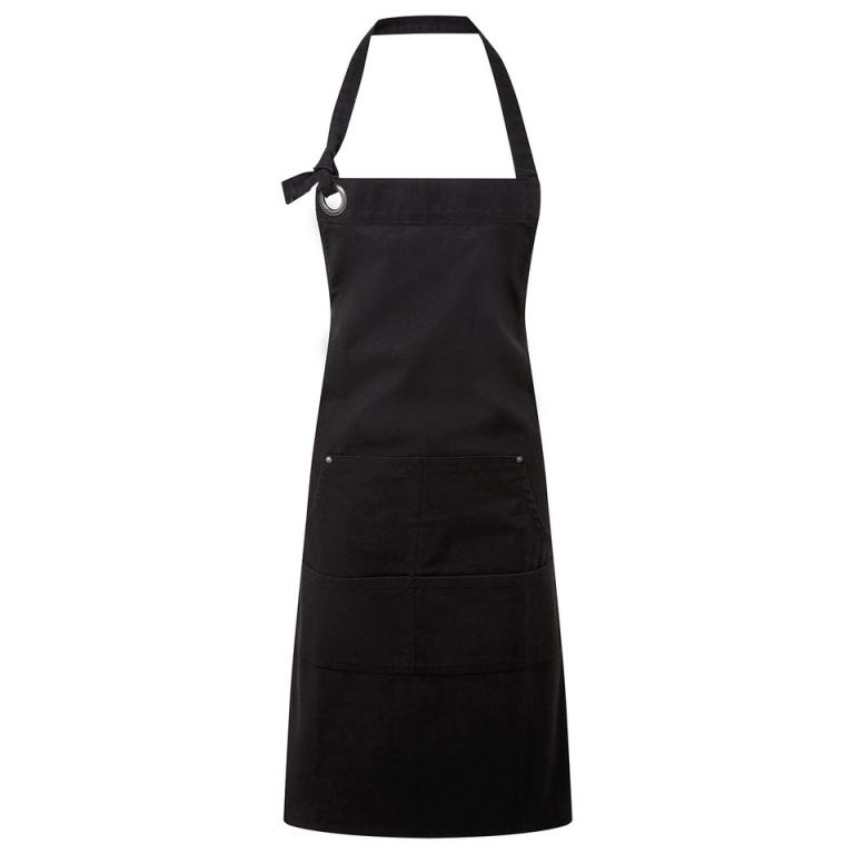 Calibre heavy cotton canvas pocket apron Black