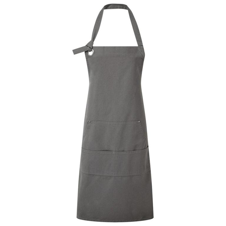 Calibre heavy cotton canvas pocket apron Dark Grey