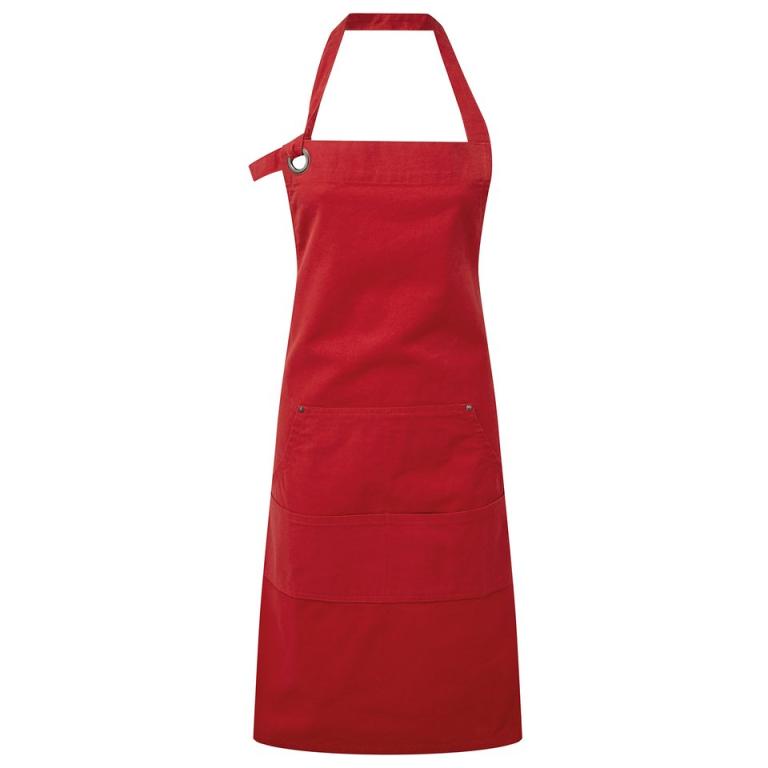 Calibre heavy cotton canvas pocket apron Red
