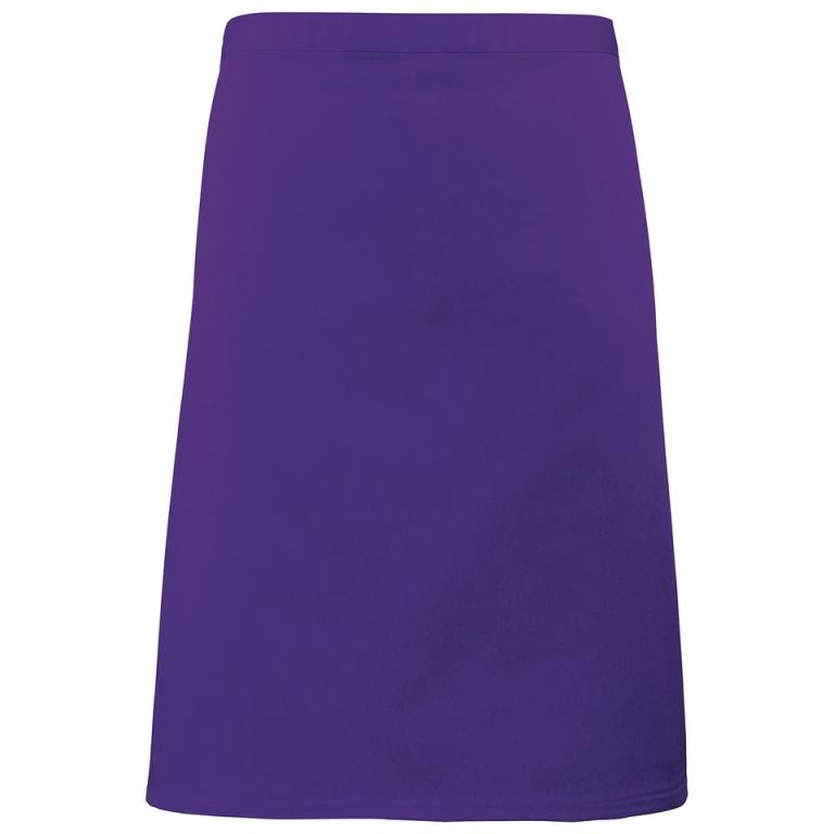 Colours mid-length apron Purple