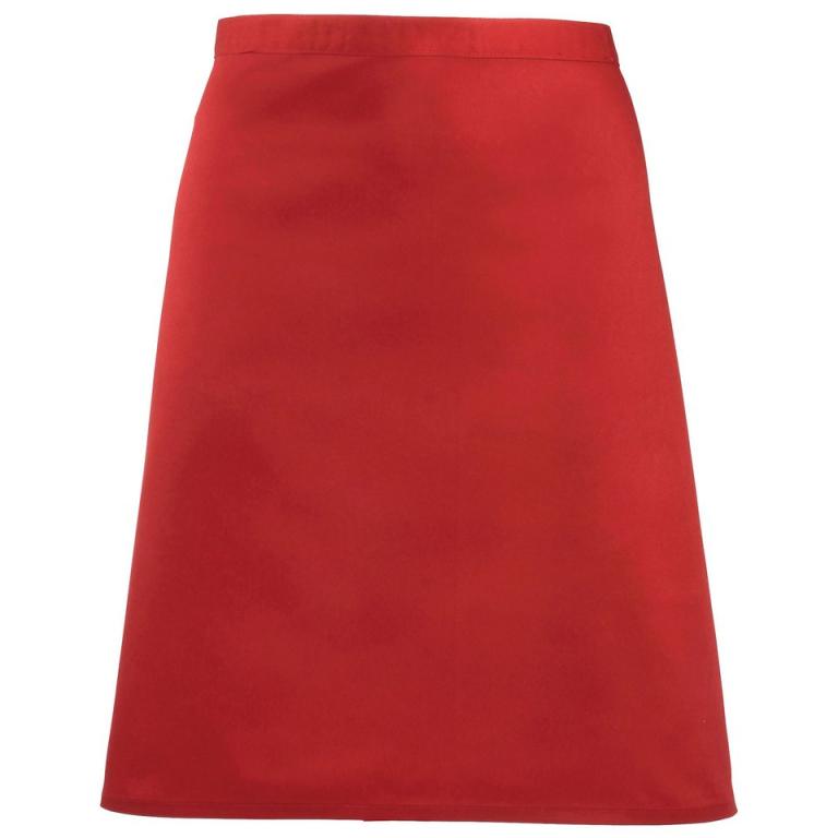 Colours mid-length apron Red