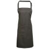 Colours bib apron with pocket Dark Grey