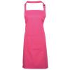 Colours bib apron with pocket Hot Pink