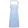 Colours bib apron with pocket Light Blue