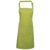 Colours bib apron with pocket Lime