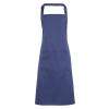 Colours bib apron with pocket Marine Blue