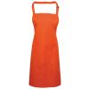Colours bib apron with pocket Orange