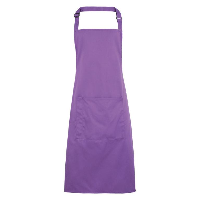 Colours bib apron with pocket Rich Violet