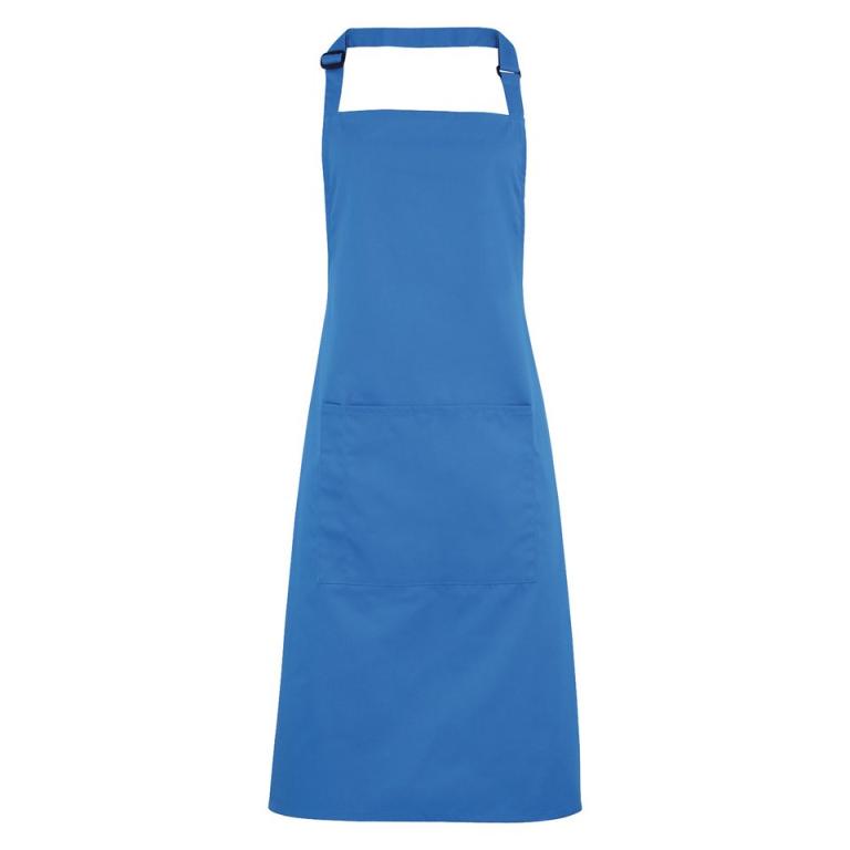 Colours bib apron with pocket Sapphire