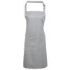 Colours bib apron with pocket Silver