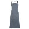 Colours bib apron with pocket Steel
