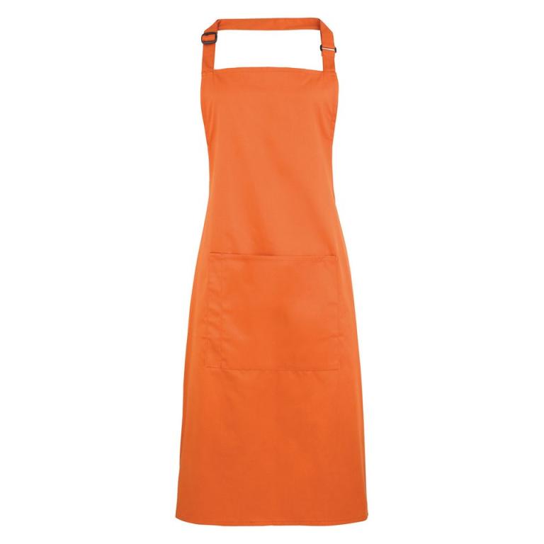 Colours bib apron with pocket Terracotta
