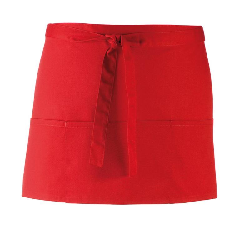Colours 3-pocket apron Red
