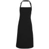 100% Polyester bib apron Black