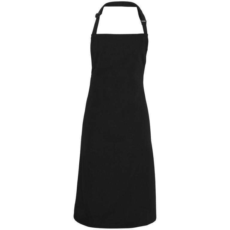 100% Polyester bib apron Black