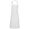 100% Polyester bib apron White