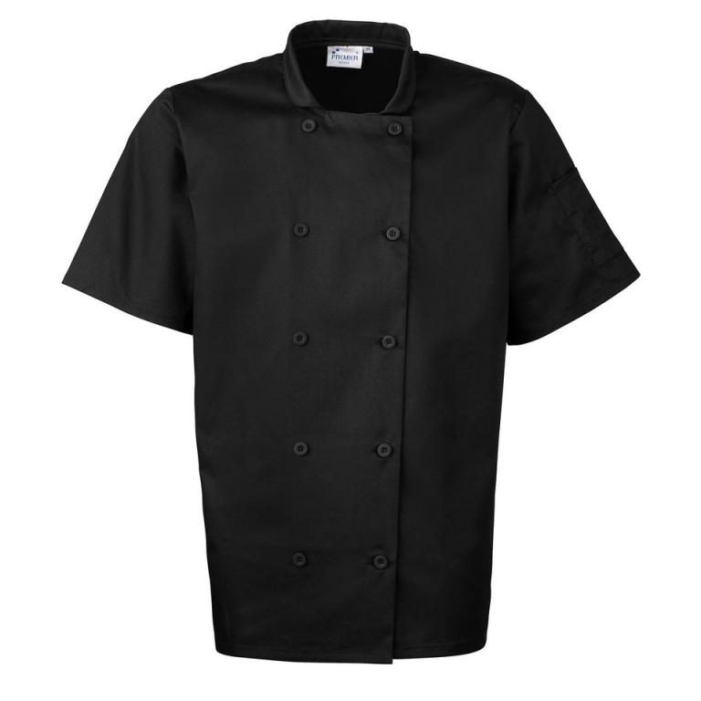 Short sleeve chef’s jacket Black