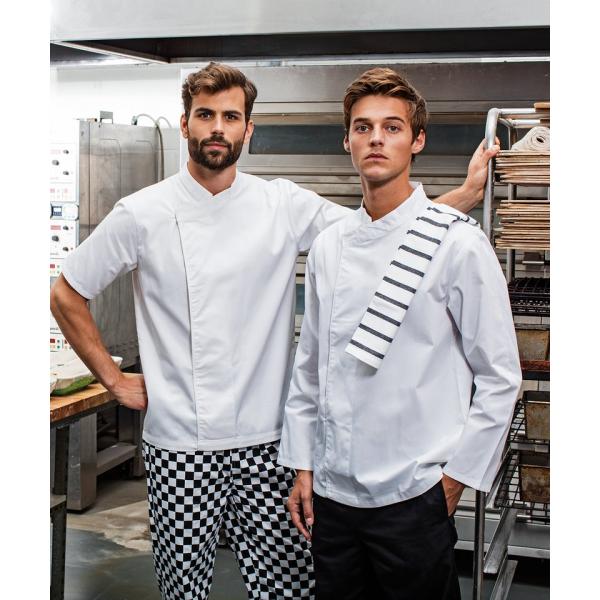 Culinary pull-on chef's short sleeve tunic