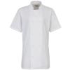 Women's short sleeve chef's jacket White