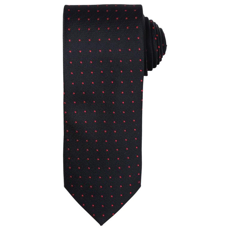 Micro dot tie Black/Red