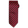 Double stripe tie Red/Black