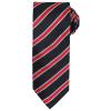 Waffle stripe tie Black/Red