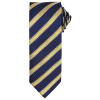 Waffle stripe tie Navy/Gold