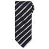 Sports stripe tie Black/Silver