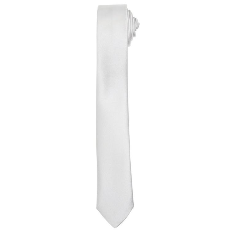 Slim tie Silver