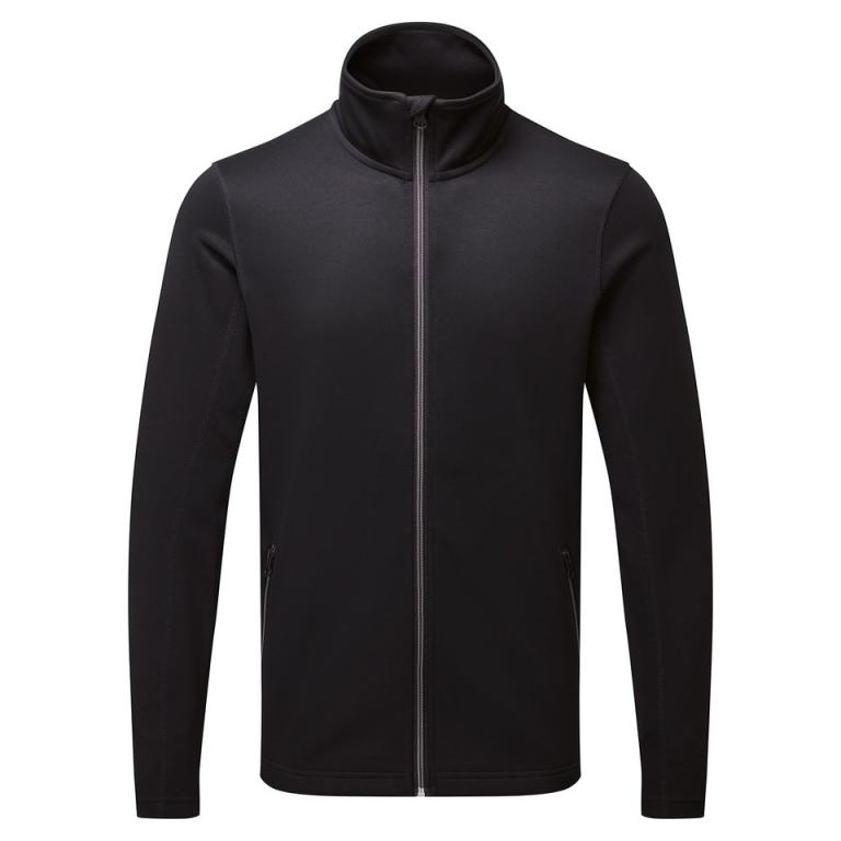 Men's spun dyed sustainable zip-through sweatshirt Black
