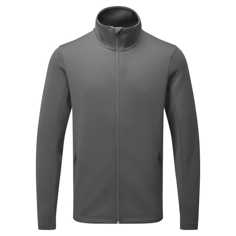 Men's spun dyed sustainable zip-through sweatshirt Dark Grey
