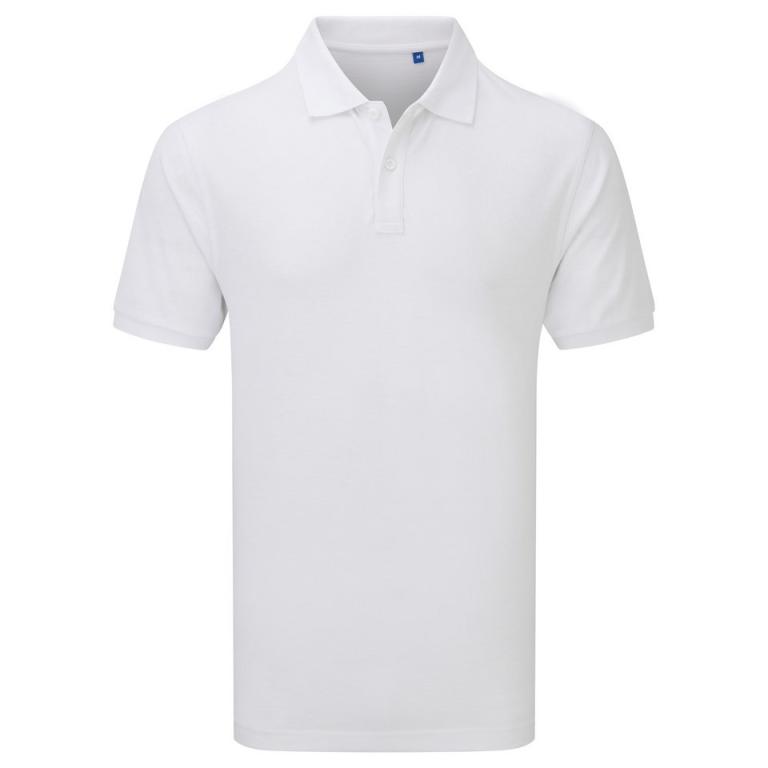 ‘Essential’ unisex short sleeve workwear polo shirt White