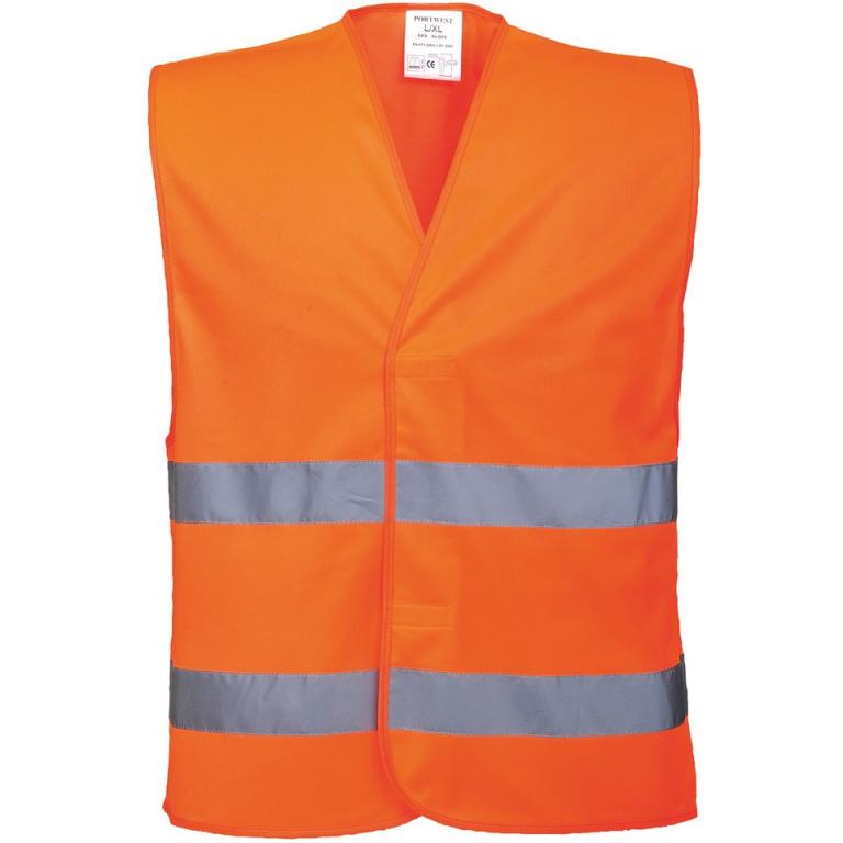 Hi-vis two-band vest (C474) Orange