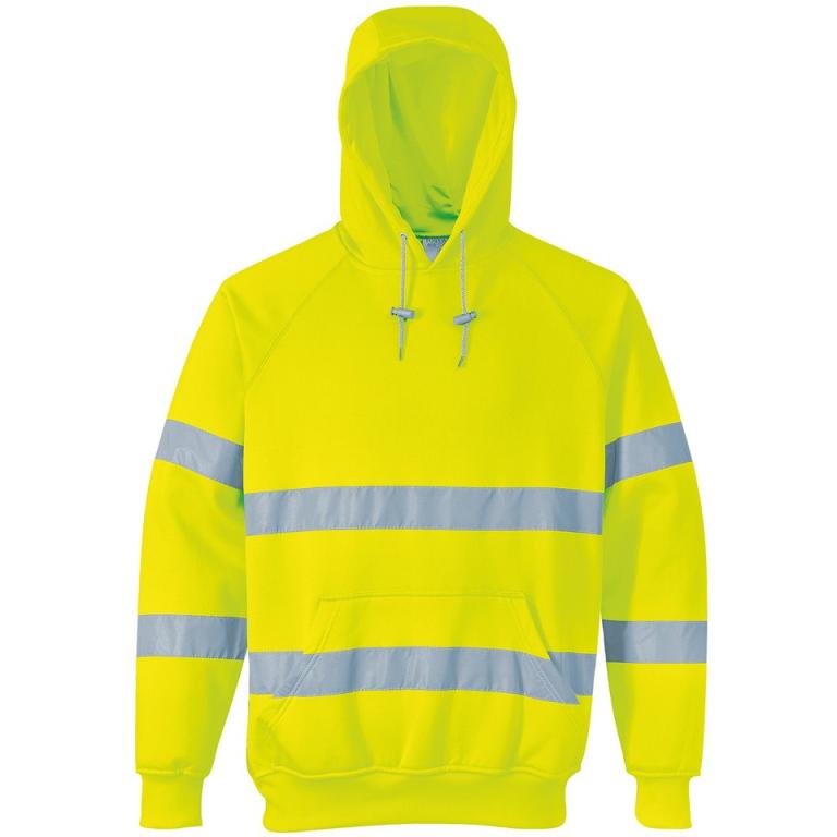 Hi-vis hooded sweatshirt (B304) Yellow