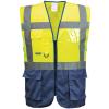 Hi-vis executive vest (S476) Yellow/Navy