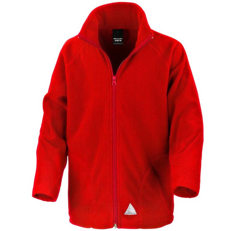Core junior microfleece jacket Red