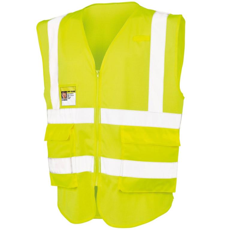 Executive cool mesh safety vest Fluorescent Yellow