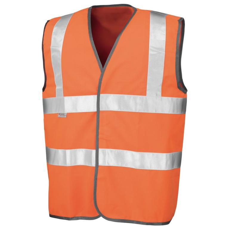 Safety high-viz vest Fluorescent Orange