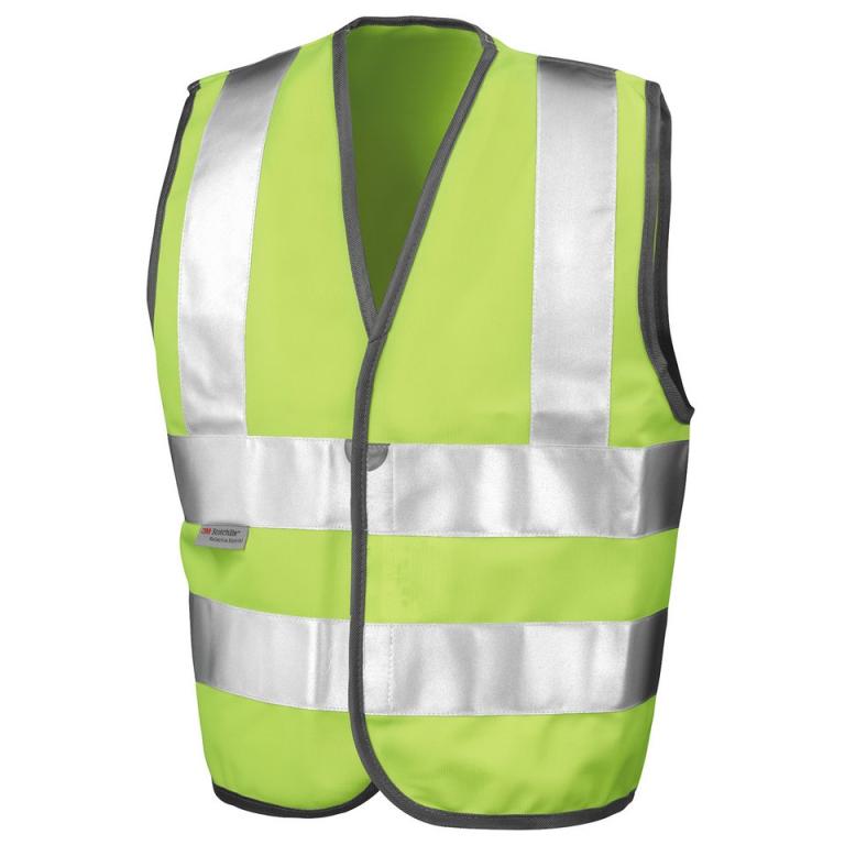 Junior safety high-viz vest Fluorescent Yellow