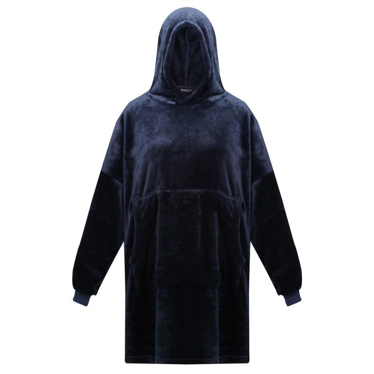 Snuggler oversized fleece hoodie Navy